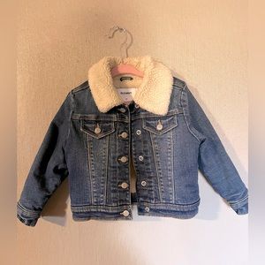 Old Navy - Fur Lined Jean Jacket - Size 2T
